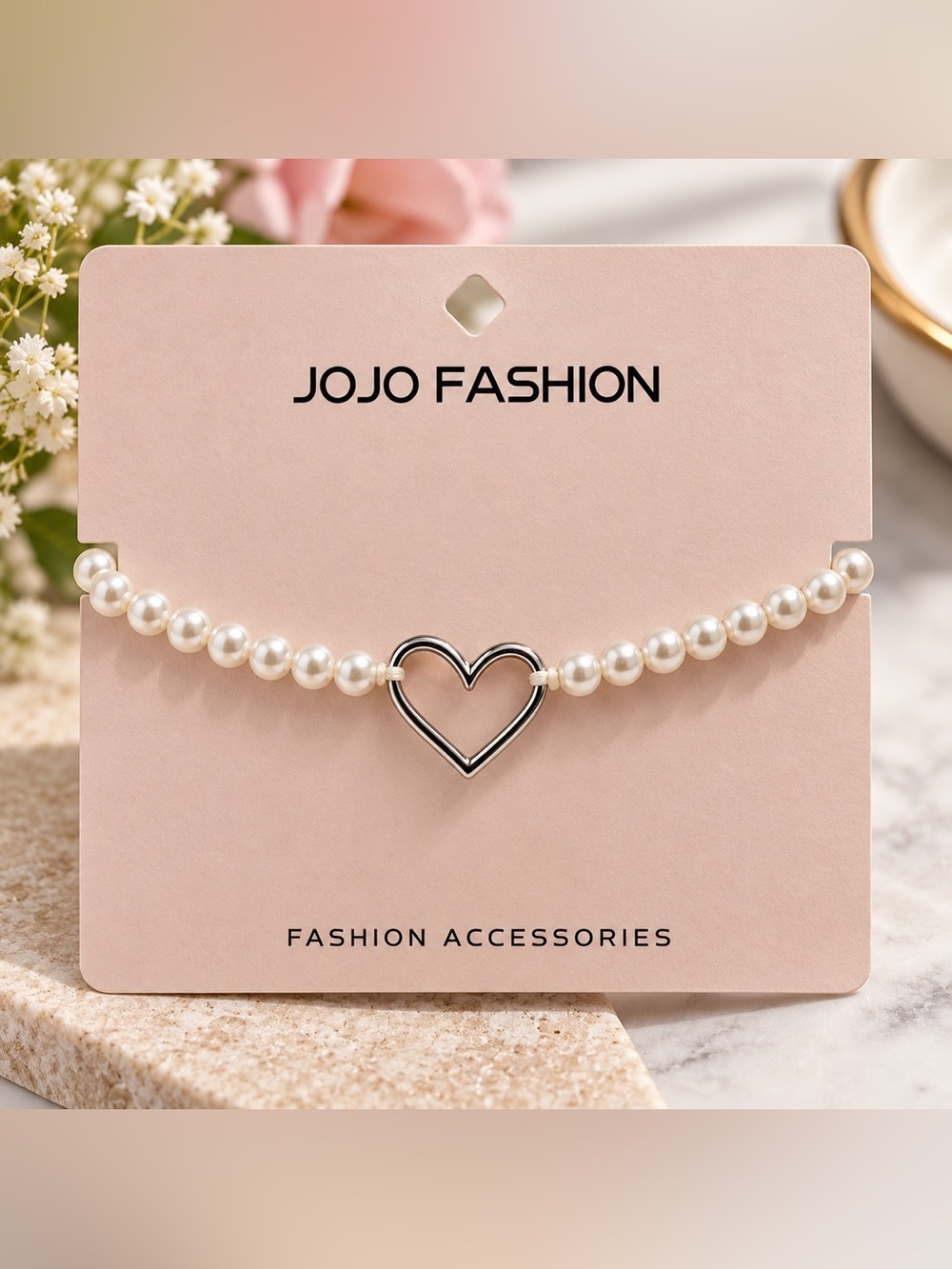 JoJo Fashion Pearl Heart Bracelet